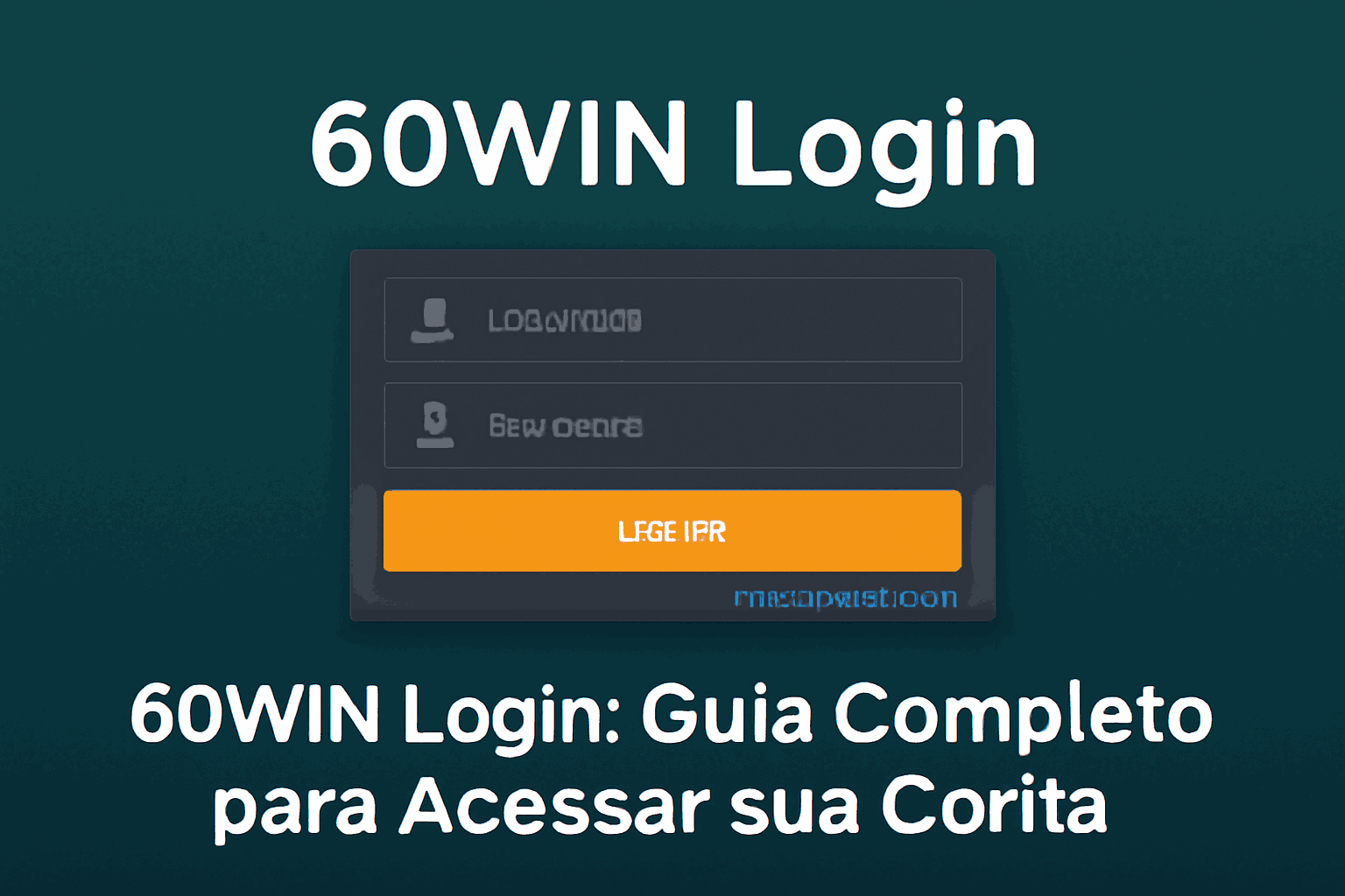 Não Perca tempo, o rRgistro na site 60WIN